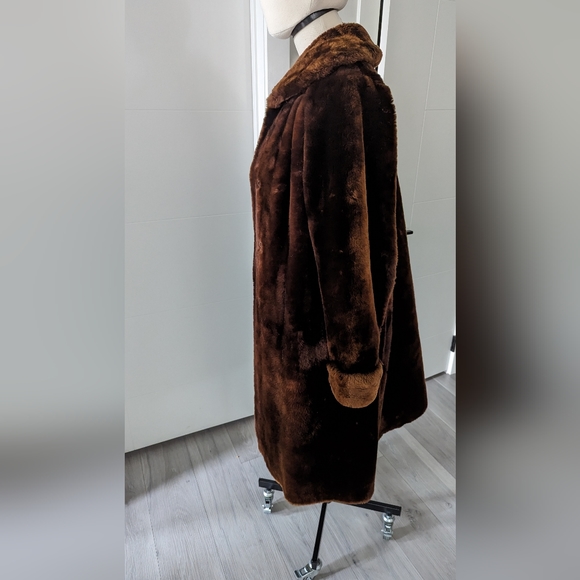 Vintage Faux Fur Coat - Picture 4 of 5